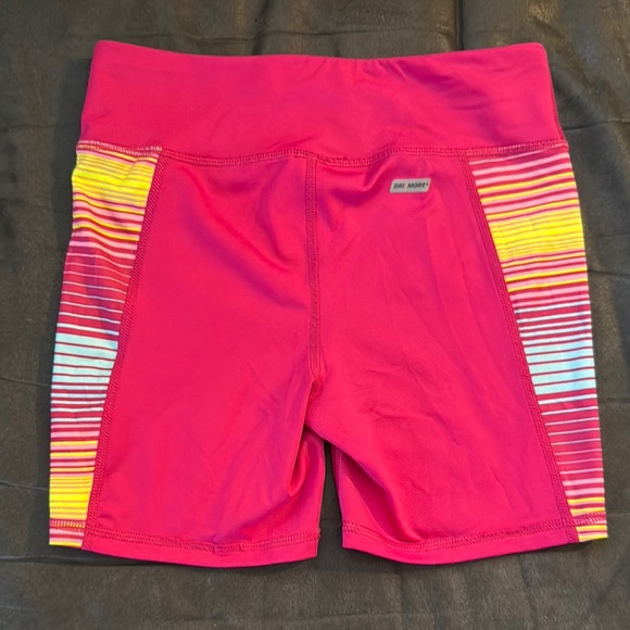 Kirkland Signature Pink and Multicolor Striped Athletic Shorts - Picture 2 of 3